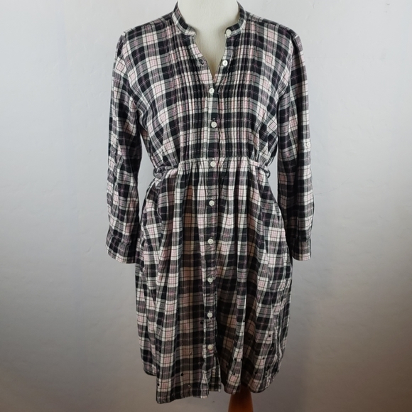 flannel babydoll dress